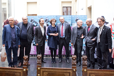 foto inaugurazione mostra di benigni